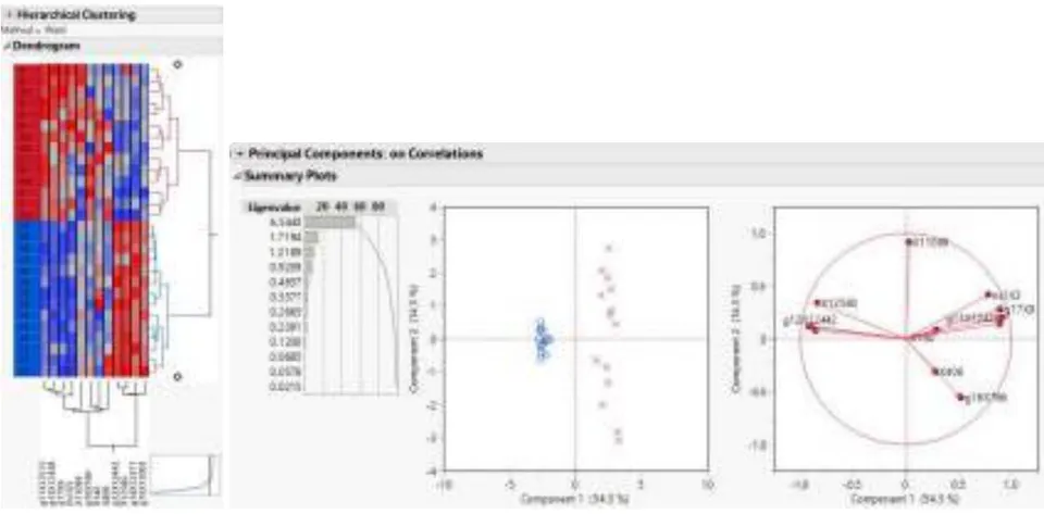 Figure 7: Both the figures of the Ward and PCA about SM1 of Renal (GSE66270)