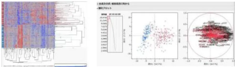Figure 1: Ward cluster (Left figure) and PCA (Right figure) of SM1 of Liver (GSE14568)