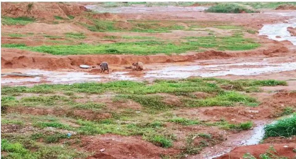 Figure 8: Accompanying women to an artisanal gold mining site in Yassa village (Bindiba) to experience landscape degradation within the Sanaga – Kadey watershed.