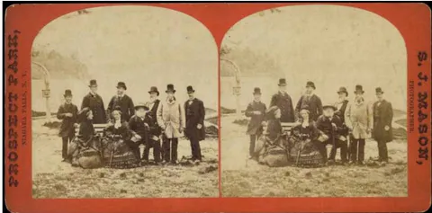 Figura 7: [D. Pedro II, Tereza Cristina Maria e outras pessoas em Niagara Falls] – 1876 - Fundação Biblioteca Nacional