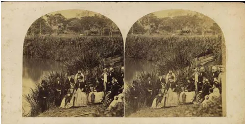 Figura 2: R.H.Klumb - Família Imperial na quinta de Mariano Procópio Ferreira Lage em Juiz de Fora, Minas Gerais, 1861 - Fundação Biblioteca Nacional