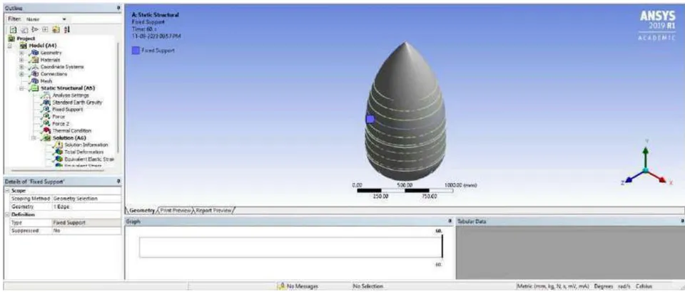 Figure 22: Fixed Support for LOX Tank