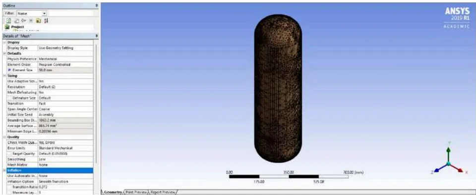 Figure 27: LH2 Tank Mesh Settings