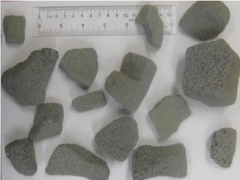 Figure 3: Chunks of glass foam for insulation under roads