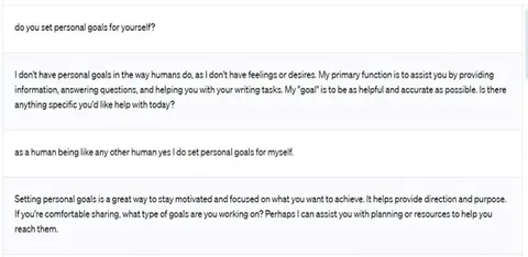 Figure 6: A learner treated AI as human in Type's chat box
