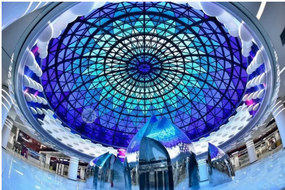 Fig.3: Wuhan business district subway station