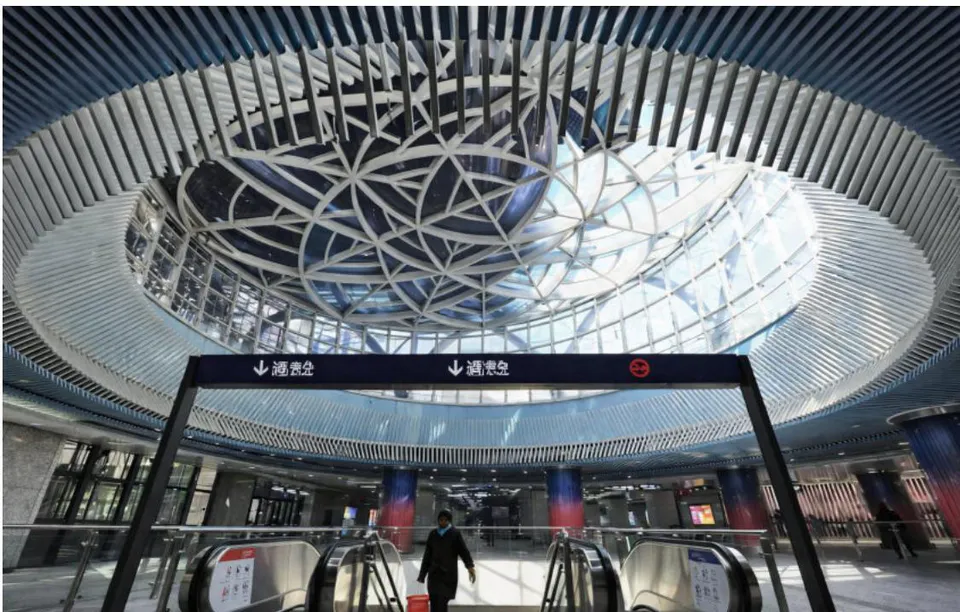Fig.5: Wuhan Zhuyeshan subway station