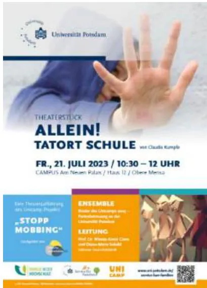 Figure 4: A flyer used to advertise the theatre performance