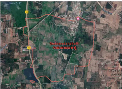Fig. 1: Boundary of study area