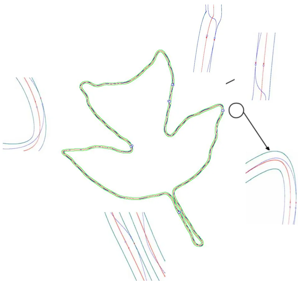 Fig. 4: Refinement of the Characteristic Points by using the Local Optimization Approaches