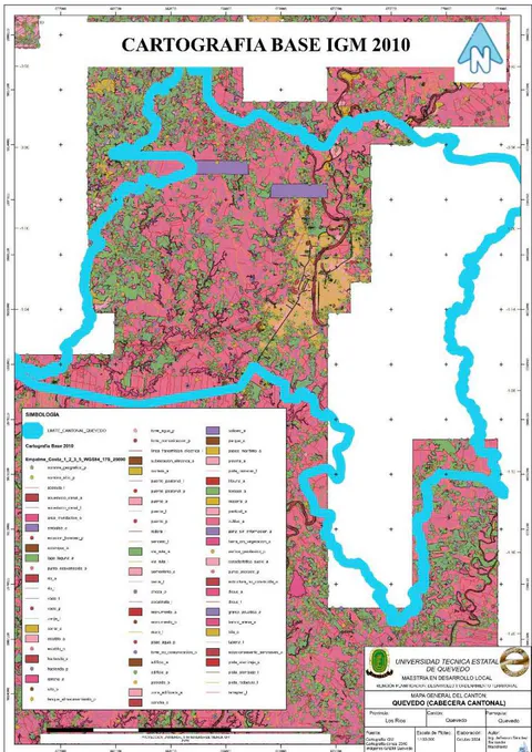 Figure 4: Quevedo base cartography 2010-2020.
